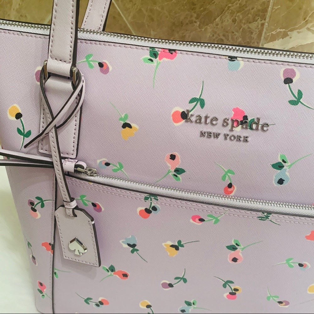 Pocket tote WKRU6433 Cameron wildflower Kate Spade - Picture 3 of 7